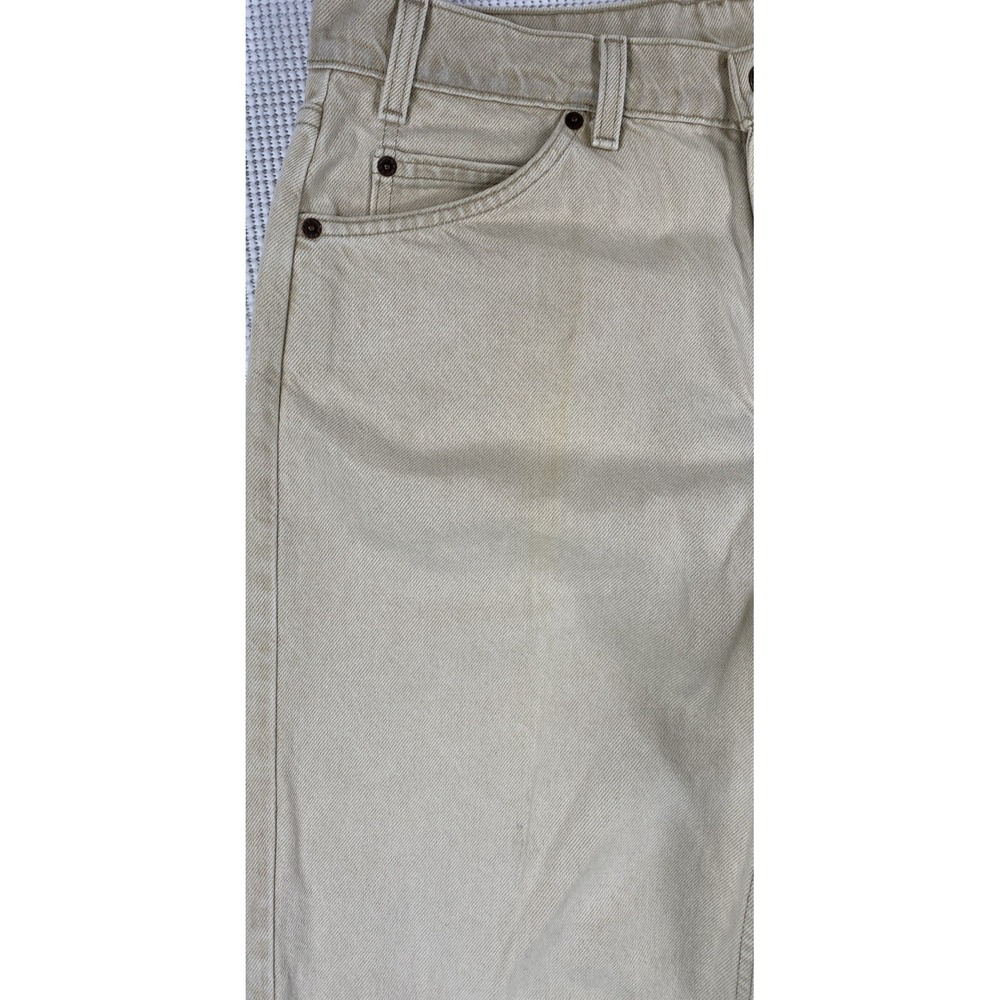 Vintage Levis 550 Orange Tab Jeans Men's 36 x 30 Beige USA 90's - Picture 8 of 8